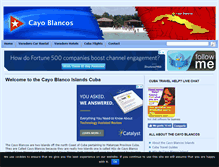 Tablet Screenshot of cayoblancos.com